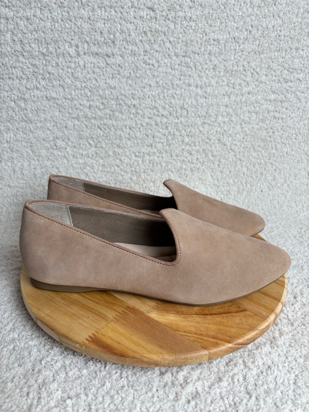 Birdies Shoes Womens 9 Tan The Heron Slip On Leather Pointed Casual Comfort Flat